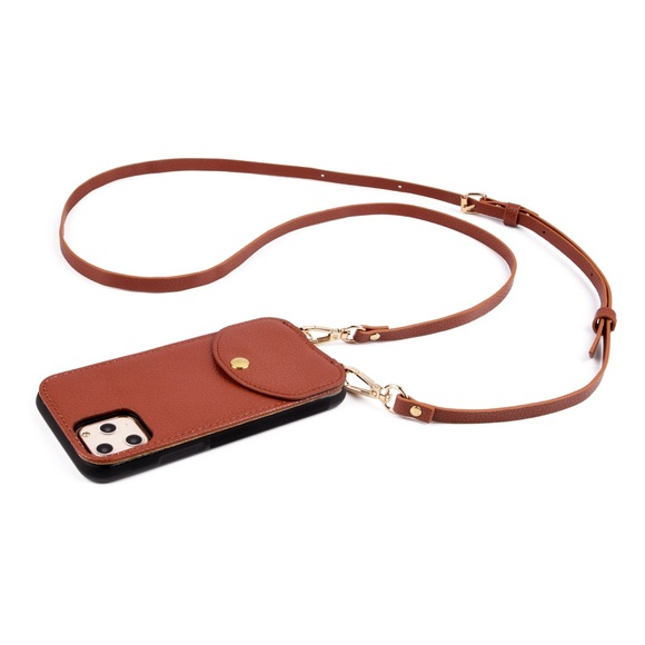 Accessories Vegan Tan Leather Crossbody Iphone Case Poshmark